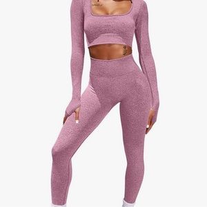 Women’s Workout Crop Yoga Set
